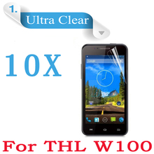 10X New 4.5″ Quad Core Smart Phone THL W100 W100s CLEAR LCD Screen Protector Guard Cover Film Free shipping