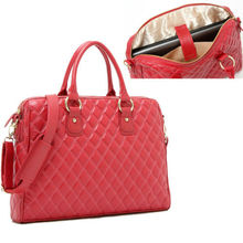 Women 14 Laptop bags Handbags Shoulder Bag Red PU Leather notebook bag computer accessories messenger CUTE