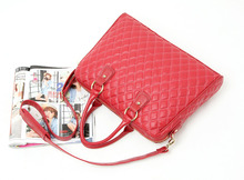 Women 14 Laptop bags Handbags Shoulder Bag Red PU Leather notebook bag computer accessories messenger CUTE