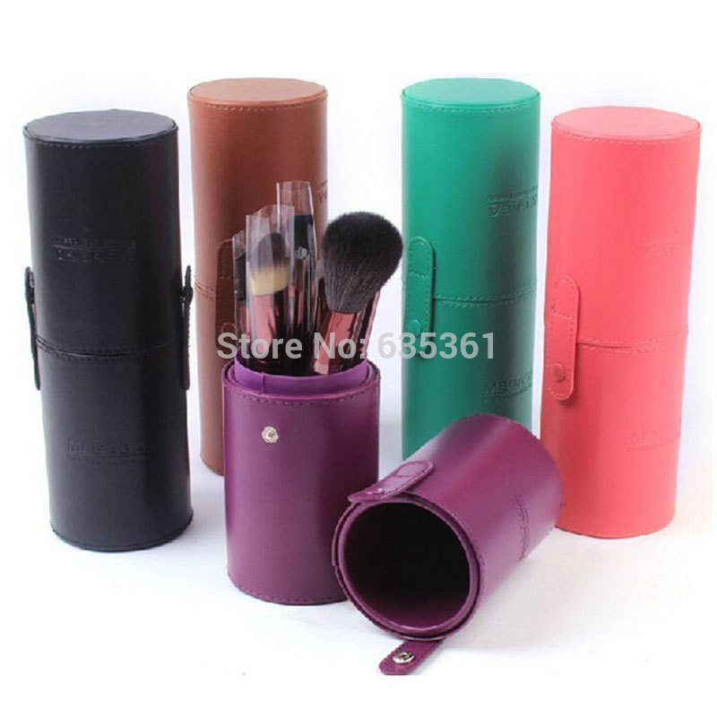 Branded name MEGAGA 13 pcs makeup brush set cylinder case packaging