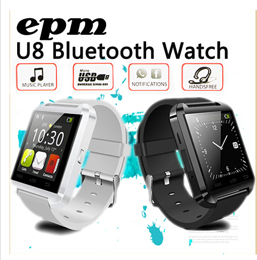 U8 Bluetooth Smart U Watch For iPhone Samsung Android Smartphone With Remote Camera Control Sport Wristwatch