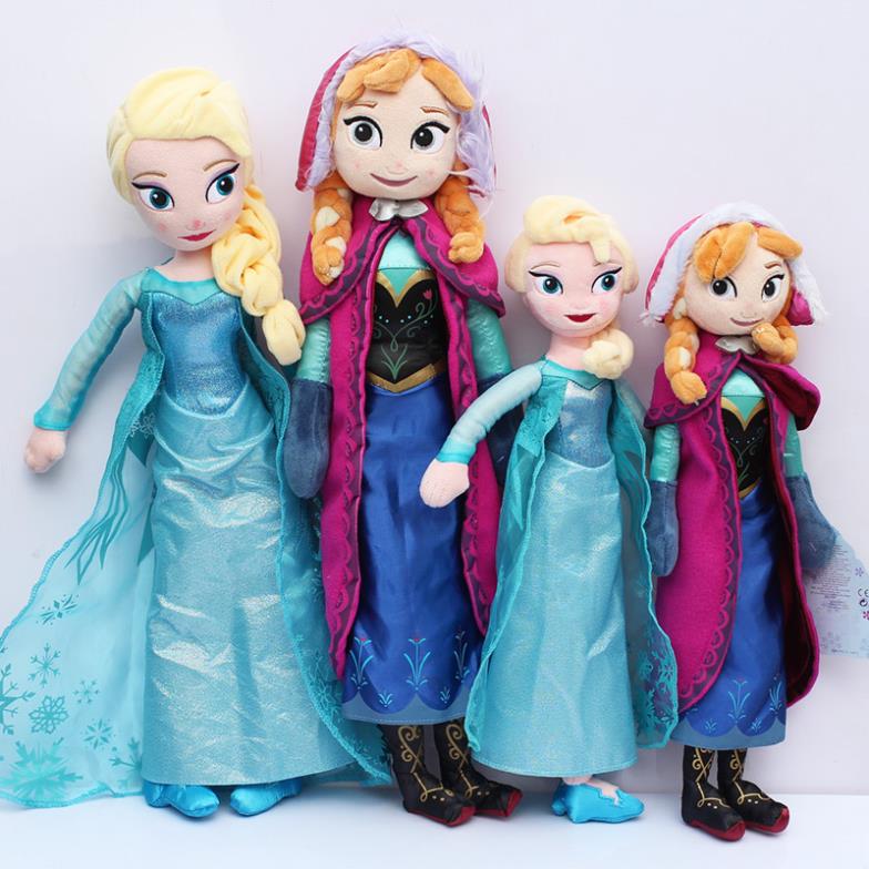 40CM e 50cm pelúcia congelados Plush brinquedos 2014 nova princesa Elsa An