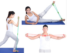 3pcs/lot    8 Type Exercise Bands for Yoga Body Building Fitness Equipment Fashion Body Building Fitness Equipment Tool