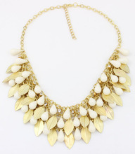 Statement Necklace Vintage Multi layer Chain Alloy Leaf Pendants Rhinestone Necklaces Pendants Women Jewelry Accessories Gifts