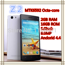 2014 New Arrival Z2 Z1 Perfect 1:1 Original mtk6592 Octa Core 5.5 inch IPS brand smartphone 8.0mp Android 4.4 2GB RAM 16GB ROM
