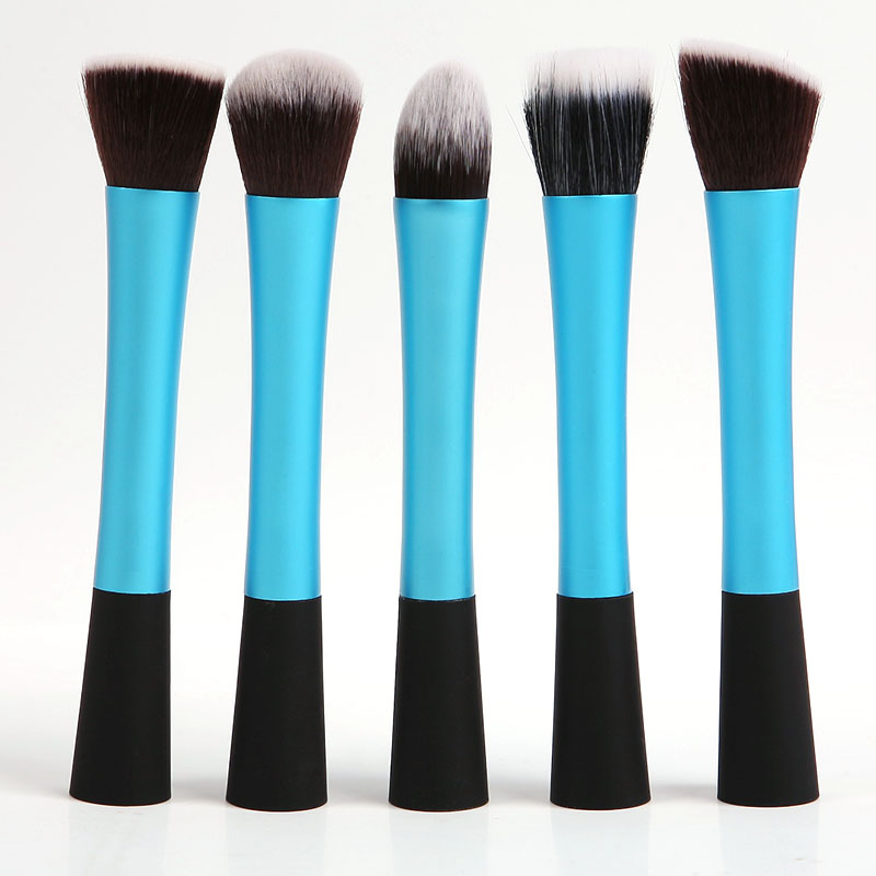 5pcs Cosmetic Professional Makeup Brush Foundation Blush blending brush 3 color M01040 