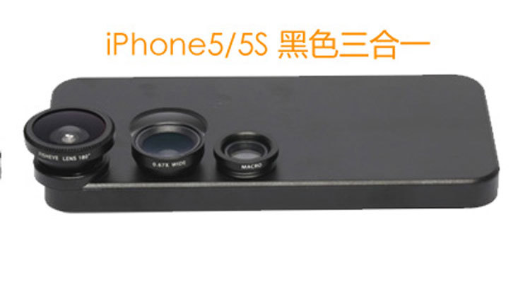 3in1 Fisheye Wide Angle Macro camera Lens for Samsung S4 Note1 Note2 Note3 Note4 iphone4 5s