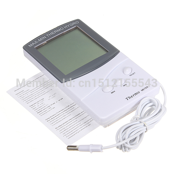 Free Shipping NEW LCD Digital Thermometer Temperature Humidity Meter Hygrometer Indoor Outdoor 