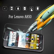Anti-Explosion Temper Glass film 9H Hardness Screen Protector for Lenovo A850 Octa Core A850+ 5.5,Wholesales Free Shipping