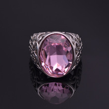 The Gorgeous Noble o Ring o creative luxury romantic alloy hollow out pigeon egg crystals high