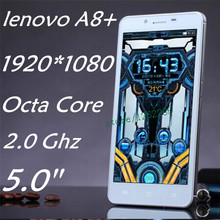 Free shipping Original MTK6592 Octa Core Lenovo phone A8 + Android 4.4 Mobile Phone 13MP  2.0GHz 3G RAM 16GROM Dual SIM 3G Phone