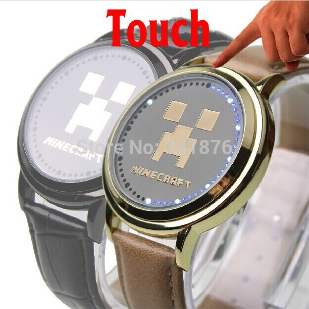 Minecraft Luxury LED Touch Srceen Digital Wrist Watches Wristwatch For Fashion Men Women Birthday Christmas Jewelry