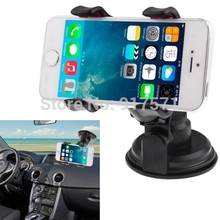2014 New Universal Car Windshield Stand Mount Holder for Apple Iphone6 6plus 4 5 5s 5g mobile phone/GPS/MP4 Rotating 360 Degree