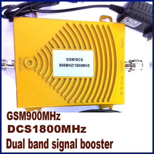 Free shipping Dual band Signal booster DCS1800MHZ GSM 900MHZ Mobile phone Repeater Amplifier 