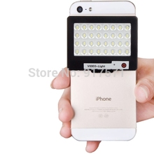 S60 Mini 32 LED Powerful 5600K Cell Mobile Phone Photo Video Light for Camera Gopro/ iPhone 5/ Samsung/ Accessories Smart Phone
