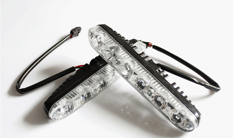 High and low beam 18w Aluminum LED daytime running lights with lens waterproof High Power DRL