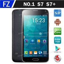 In Stock NO.1 S7 S7+ 5.0″ HD Screen Android 4.2.2 MTK6582 MTK6592 Quad Core Octa Core 3G Unlock Cell Smart Phone 13MP CAM WCDMA