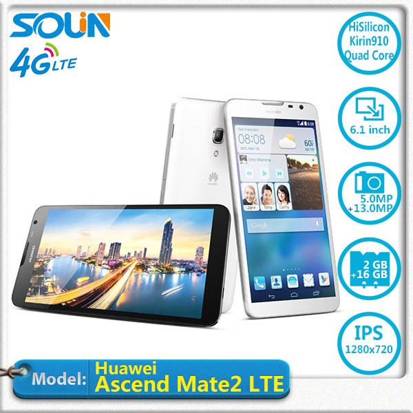 Original Huawei Ascend Mate 2 FDD 4G LTE Quad Core 1 6GHz 6 1 1280x720P 2G