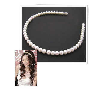  Fashion pearl Barrette hair bands accessories head jewelry wholesale AAA Free shipping