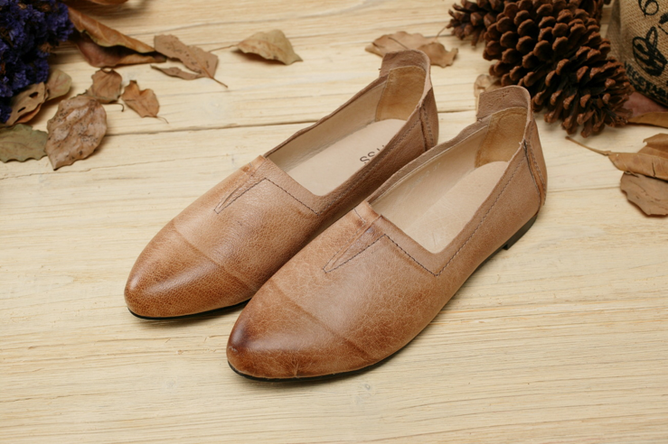 Women's Shoes All-match Women's Genuine Leather Shoes Handmade