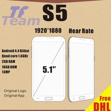 DHL Free Octa Core S5 Phone 5.1″ I9600 Mobile Phone MTK6592 2GB RAM 32GB ROM 16MP Android 4.4 G900 Cell phones Original Logo