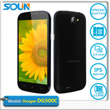 2014New Cell Phones 1080p 13MP HD Camera Doogee Original MTK6582 Mobile Android DG500C Smart Phone Quad