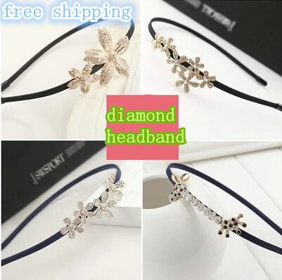 Top sell hair jewelry fake diamond bow Korean small jewelry pearl hairpin hair hoop headband women