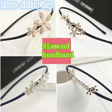 Top sell hair jewelry fake diamond bow Korean small jewelry pearl hairpin hair hoop headband women hairband many style new 2014
