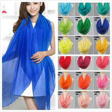 New arrival 2015 solid color silk chiffon scarfs spring and autumn women s solid color scarf