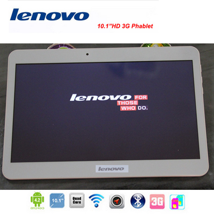 New 2014 Lenovo Tablet pc Quad Core 10 1 inch MTK6582 WCDMA 3G Phablet4G 32G Android