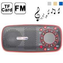 FM High Sensitive Stereo Receiving Elderly Portable Radio, Built-In Speaker Support TF Card & USB Free Shipping