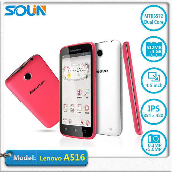 Smartphone Cell Phones Original A516 Android Dual Core Phone Mtk6572 1 3ghz 4 5 Ips 854x480px