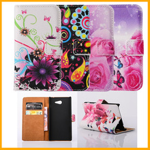 2014 NEW Flip Wallet Leather Case For Sony Xperia M2 D2303 D2305 M2 Dual D2302 Stand