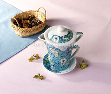 Creative Gift Set Ceramic Tea and coffee Set included Teapot Cup and Saucer for 1 Person