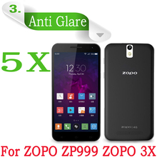 5pcs/lot Octa Core 4G LTE Phone 5.5″ Zopo ZP3X Screen Protector Matte Anti Glare Screen Guard Film ZOPO ZP999 Protective Film