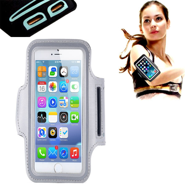 Gray Waterproof Sport Armband Case for iphone 6 4 7 Gymnasium Activities Accessories Running Phone Pouch