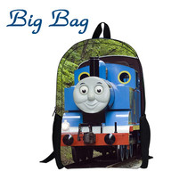 Cartoon backpack Thomas and friends school backpack for boy Thomas the train backpack with smooth zipper