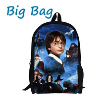 2014 Hot Movie Harry Potter charactor design solid genuine leather backpack for students school bag or