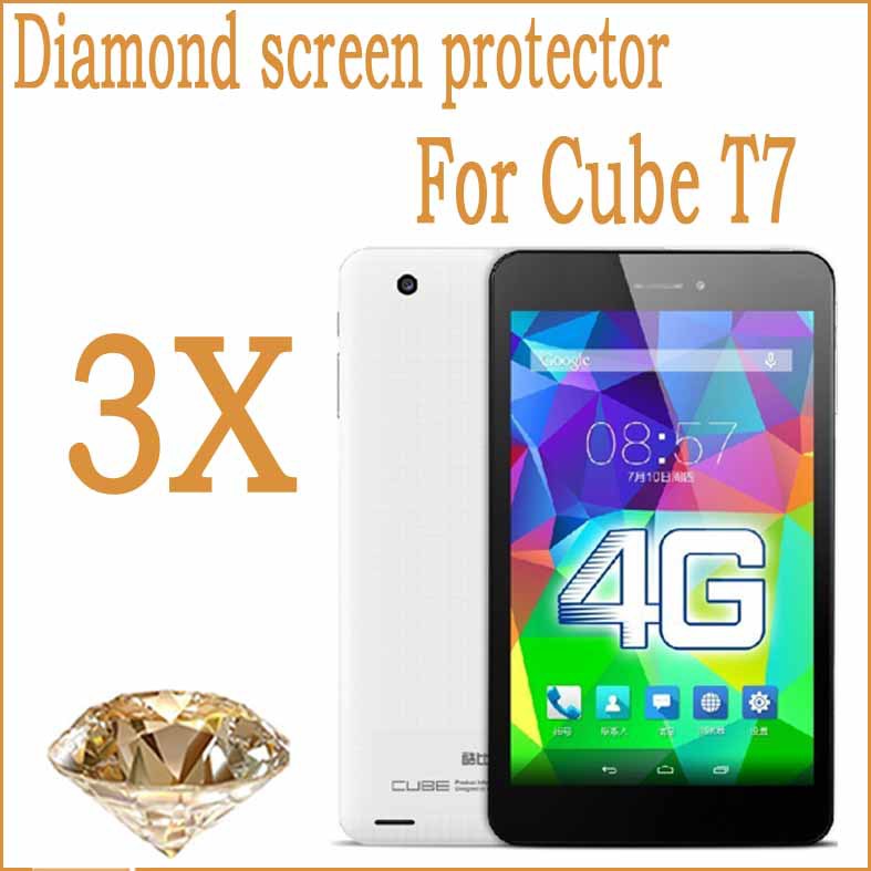 Cube T7 Diamond Cell Phone Screen Protector 3pcs screen protective Guard Cover Film for Cube T7