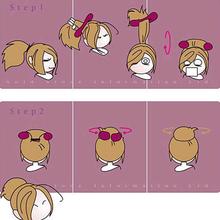 Simple fashion hair bands Magic Foam Sponge Hair Plate Donut Bun Maker Former Twist Tool Styling