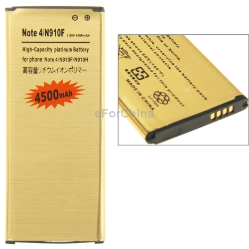 High Capacity 3 85V 4500mAh Business Replacement Li Polymer Battery for Samsung Galaxy Note 4 N910F