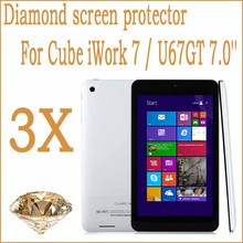 7 0 inch Cube iwork7 U67GT Diamond Cell Phone Screen Protector 3pcs screen protective Guard Cover