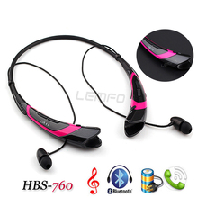 HBS-760 Wireless Bluetooth Stereo Headphone Headset Handsfree Neckband Sports Earphone Earbuds For LG Mobile Phone MP3 Universal
