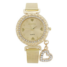Promotion Of The Most Popular Style Of Hawaii Fashion Gold Quartz Watch Peach Heart Pendant Jewelry