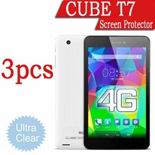 New Arrival! 7.0″Tablet PC Ultra-Clear HD Screen Protector Film For Cube T7 MT8752 Octa Core 3PCS/Wholesales