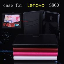 For Lenovo S860 Luxury Business Protective Phone Bag PU Leather Flip Cover Case With Card Slot Accessories Wallet Book Case