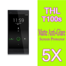 THL T100 Protective Film.5pcs Matte Dirty-resistant/Anti-Scratch THL T100S screen protector.High Quality with Free Shipping