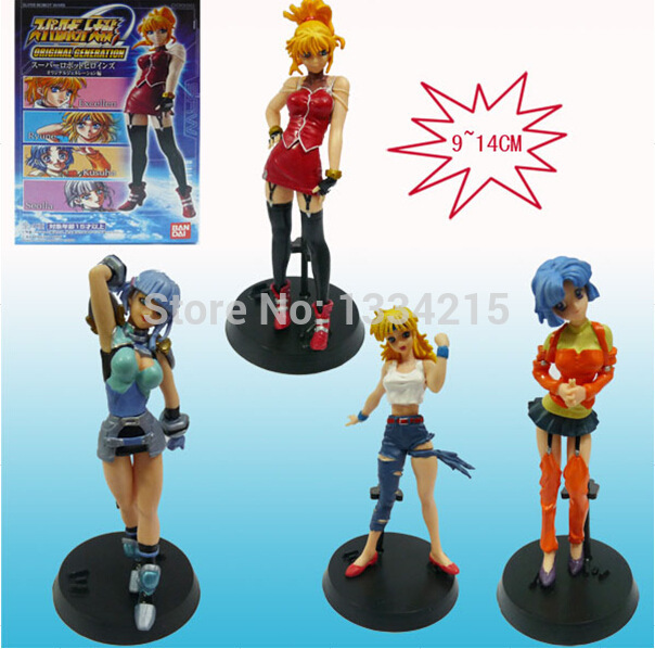 High Quality Japan Anime Super Robot Wars Sexy 4 Girl Resin Action