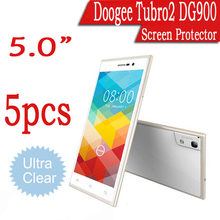 Front Clear Screen Protector for DOOGEE Turbo2 DG900 MTK6592 Octa Core 5″ Protective Film Crystal Cover 5pcs with Cleaning Cloth