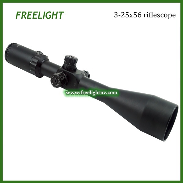 DHL Shipping Freelight Optic 3 25x56 Side Focus IR long distance shooting riflescope low light powerful